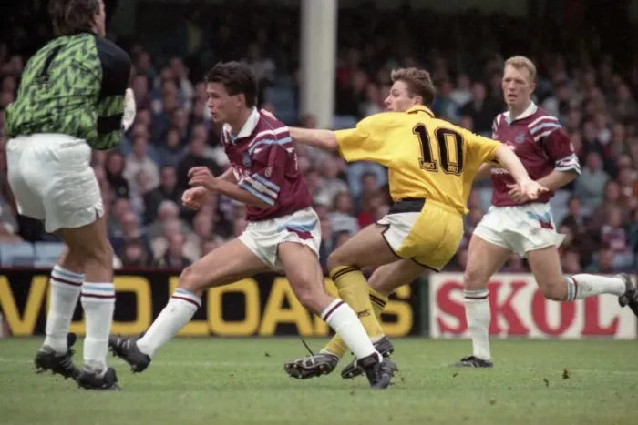 Framed Print : Coventry City v West Ham at Upton Park. The final score was 0-1 to the Sky Blues