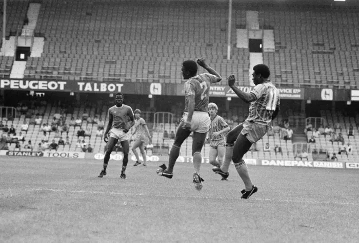 Framed Print : Coventry City v Zimbabwe, Pre Season Friendly at Highfield Road, Friday 19th August 1983 Framed Print : Coventry City v Zimbabwe, Pre Season Friendly at Highfield Road, Friday 19th August 1983