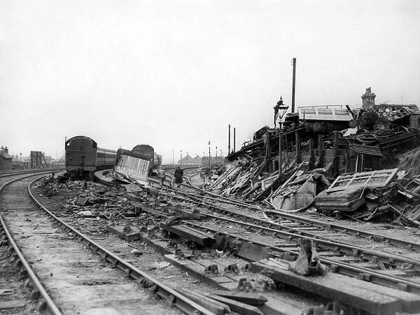 Coventry Railway Station suffered severe bomb damage during the Blitz of WWII