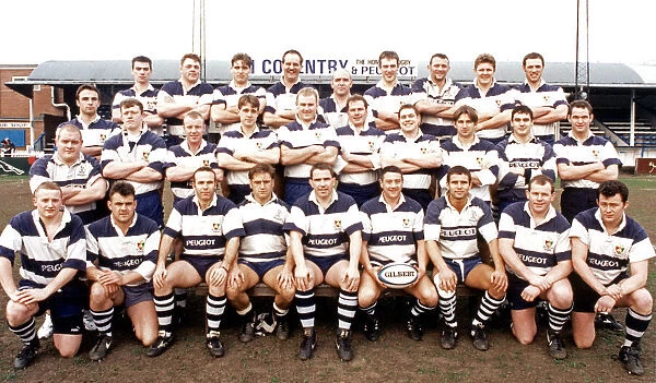 Coventry Rugby team group photo. 16th August 1996