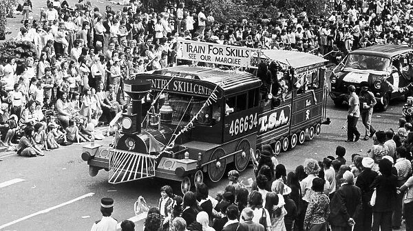 The Coventry Skill Centre float seen here taking part in the 1974 Coventry Carnival