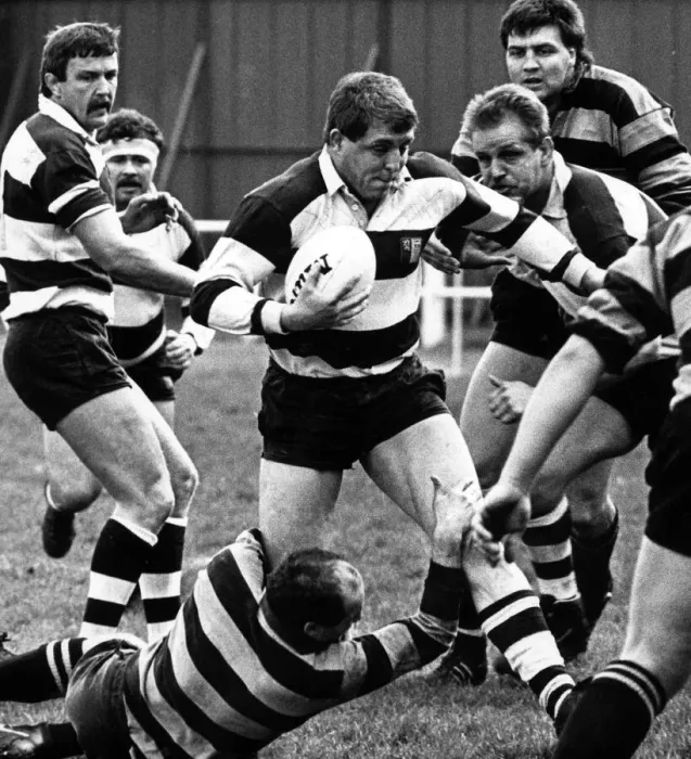 Framed Print : Coventry supporters club man of the year, Paul Suckling, in the thick of the action