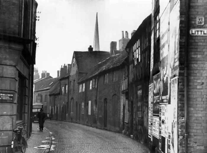 Framed Print : Cow Lane, Coventry. Circa 1936 Framed Print : Cow Lane, Coventry. Circa 1936