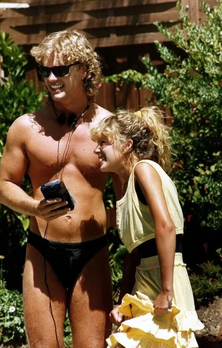 Framed Print : Craig McLachlan actor and Kylie Minogue actress star in soap Neighours
