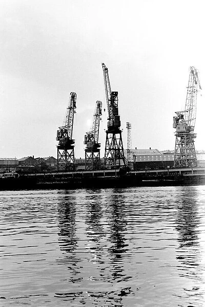 Cranes at Tyne Dock, South Shields 21 June 1979