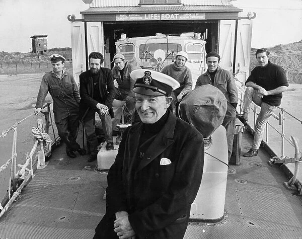 The crew of the city of Bradford III at Humber Lifeboat Station at Spurn Point