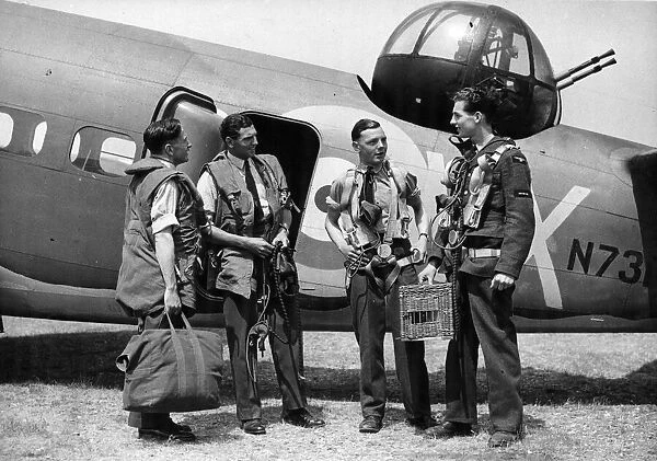 The crew of a Lockheed Hudson Mark I, N7318, of No. 206 Squadron RAF which rescued