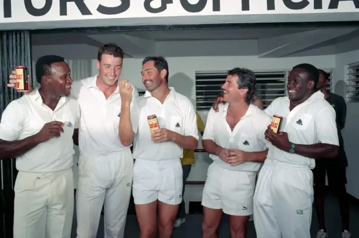 Framed Print : Cricket 1st Test. West Indies v. England. February 1990 90-1173A