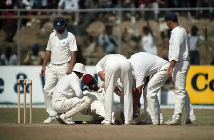 Framed Print : Cricket 1st Test. West Indies v. England. February 1990 90-1173A-058 Framed Print : Cricket 1st Test. West Indies v. England. February 1990 90-1173A-058