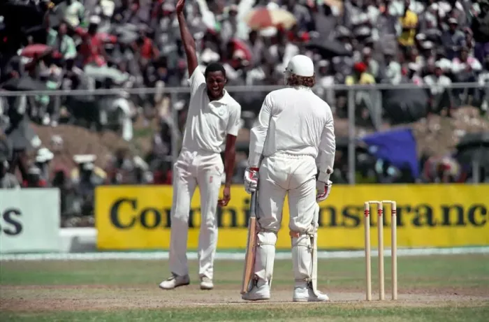 Framed Print : Cricket 1st Test. West Indies v. England. February 1990 90-1173A-028 Framed Print : Cricket 1st Test. West Indies v. England. February 1990 90-1173A-028