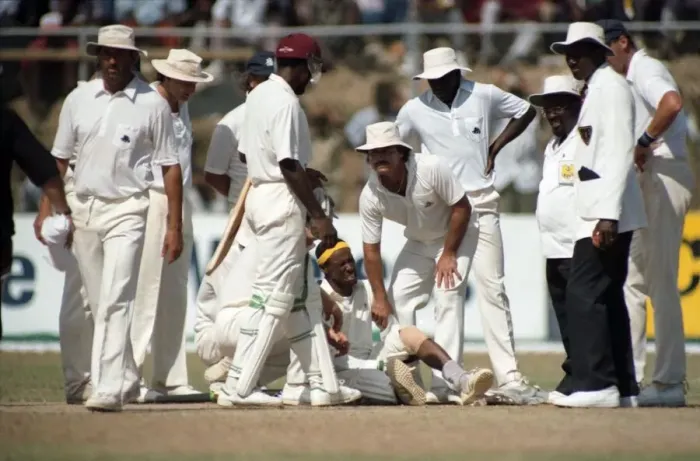 Framed Print : Cricket 1st Test. West Indies v. England. February 1990 90-1173A-062 Framed Print : Cricket 1st Test. West Indies v. England. February 1990 90-1173A-062