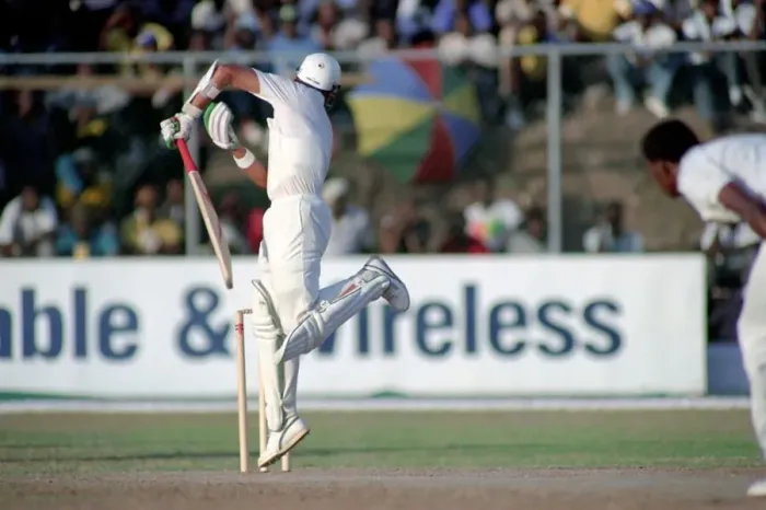 Framed Print : Cricket 1st Test. West Indies v. England. February 1990 90-1173A-067