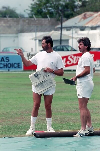 Cricket 1st Test. West Indies v. England. February 1990 90-1173A-239 Graham Gooch
