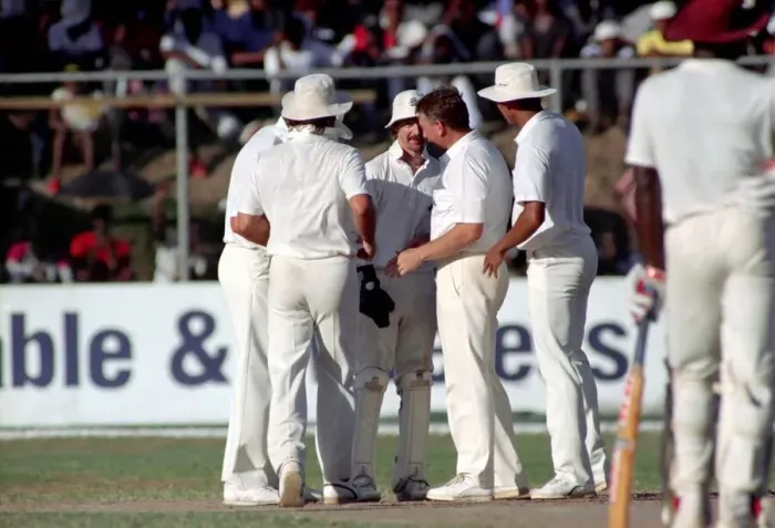 Framed Print : Cricket-3rd One Day International. West Indies v. England