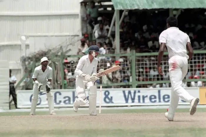 Framed Print : Cricket 5th Test. West Indies v. England. April 1990 90-2286-063 Antigua Recreation Framed Print : Cricket 5th Test. West Indies v. England. April 1990 90-2286-063 Antigua Recreation