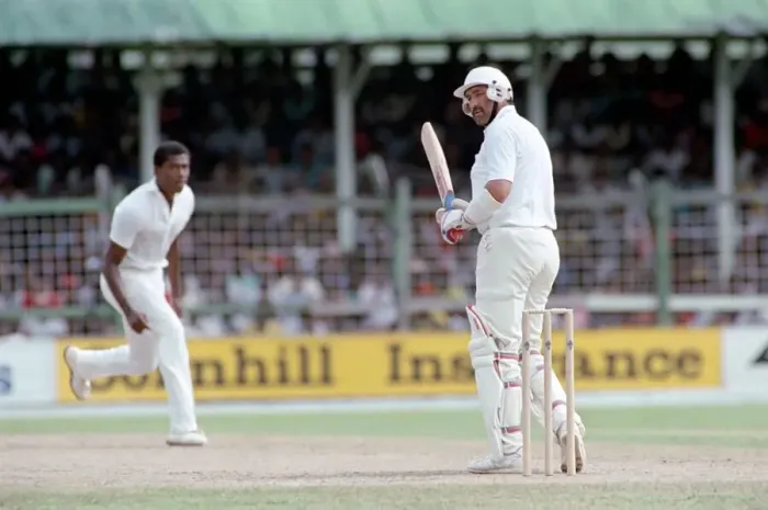 Framed Print : Cricket 5th Test. West Indies v. England. April 1990 90-2286-025 Antigua Recreation