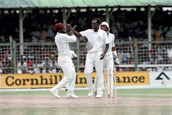 Cricket 5th Test. West Indies v. England. April 1990 90-2286-099 Antigua Recreation