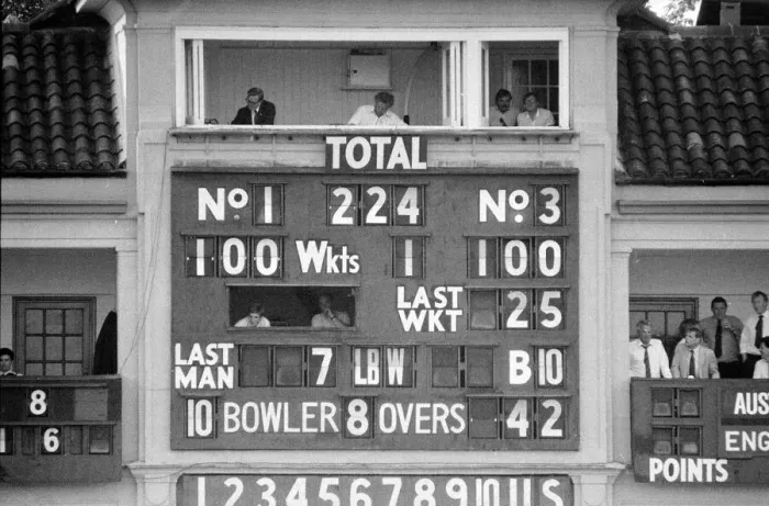 Framed Print : Cricket The Ashes England v Australia 1st Test at Lords June 1985