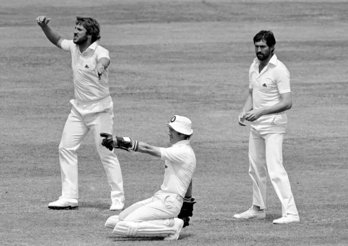 Framed Print : Cricket The Ashes England v Australia 2nd Test at Lords July 1981 Framed Print : Cricket The Ashes England v Australia 2nd Test at Lords July 1981