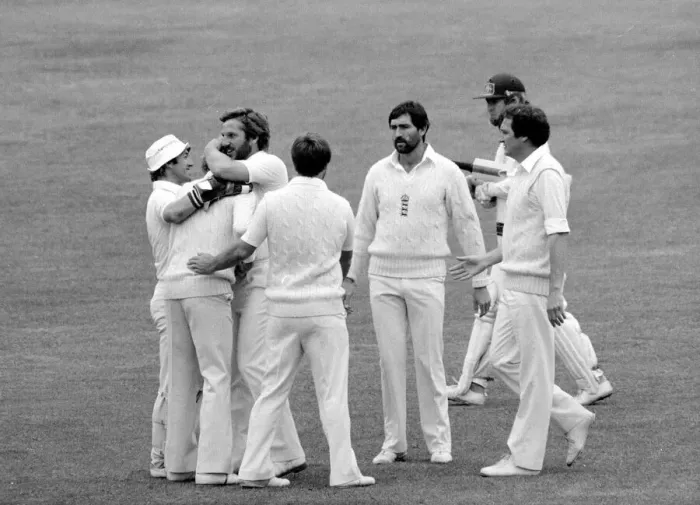 Framed Print : Cricket The Ashes England v Australia 2nd Test at lords July 1981 England