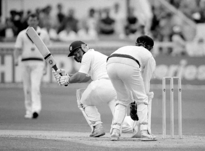 Framed Print : Cricket The Ashes England v Australia 3rd Test at Trent Bridge July 1985
