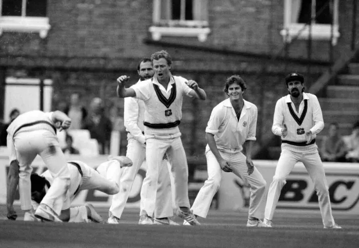 Framed Print : Cricket The Ashes England v Australia 6th Test at The Oval September 1981 Framed Print : Cricket The Ashes England v Australia 6th Test at The Oval September 1981