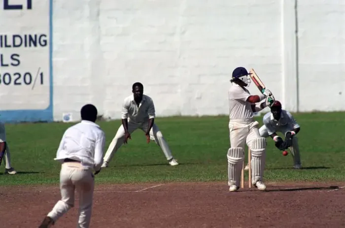 Framed Print : Cricket. England v. Windward Island. March 1990 90-1308A-096