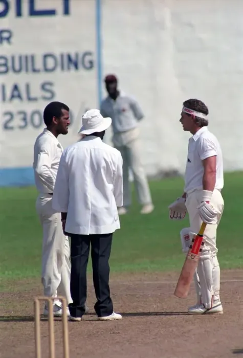 Framed Print : Cricket. England v. Windward Island. March 1990 90-1308A-021 Framed Print : Cricket. England v. Windward Island. March 1990 90-1308A-021