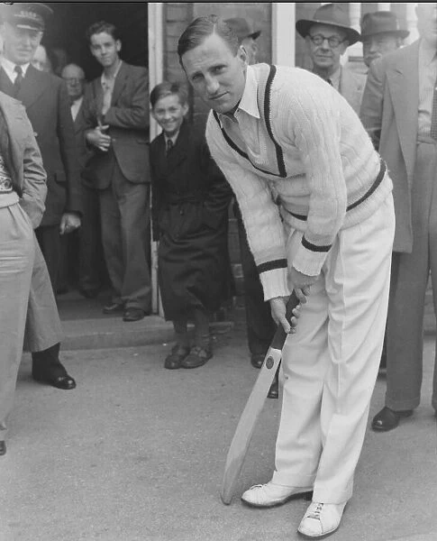 Cricket Len Hutton 24  /  7  /  1951 Staff Photographer Adams B3523  /  3
