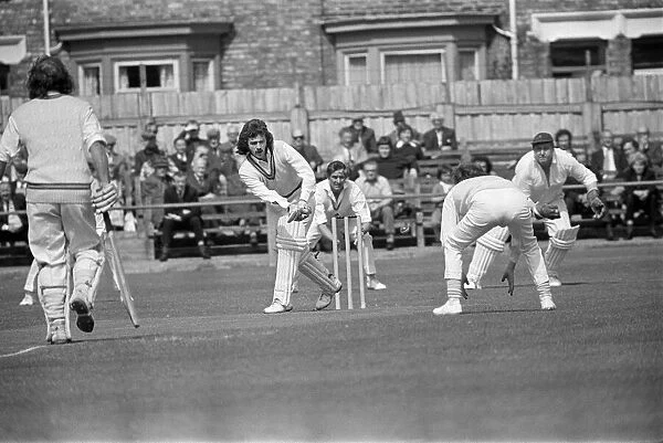 Cricket match, Darlington v Bishop Auckland. 1973