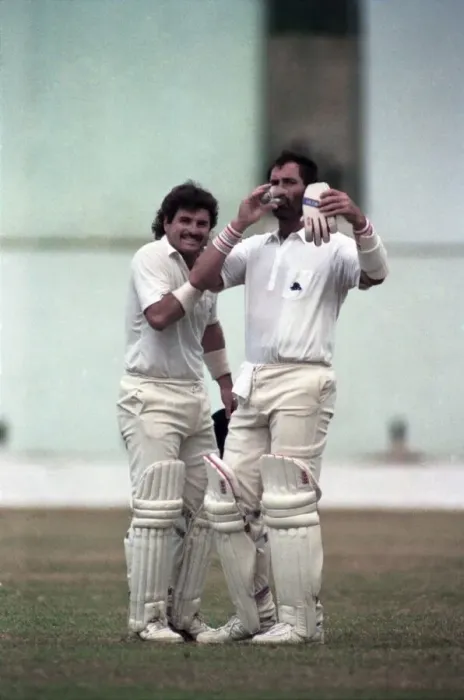 Framed Print : Cricket - Test. England v. Jamaica. February 1990 90-1064A-029 Local Caption Framed Print : Cricket - Test. England v. Jamaica. February 1990 90-1064A-029 Local Caption