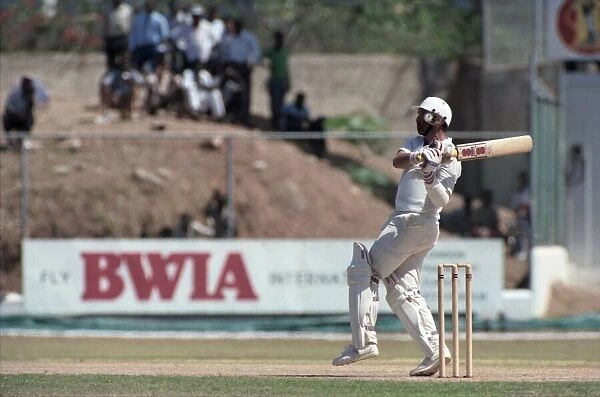 Cricket - Test. England v. Jamaica. February 1990 90-1064A-007 Local Caption