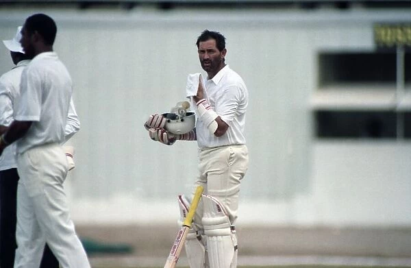 Cricket - Test. England v. Jamaica. February 1990 90-1064A-043. Graham Gooch