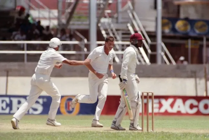 Framed Print : Cricket. Test Match in Trinidad. West Indies v. England Framed Print : Cricket. Test Match in Trinidad. West Indies v. England