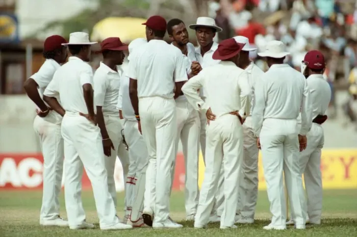 Framed Print : Cricket. Test Match in Trinidad. West Indies v. England. April 1990 90-2288-036