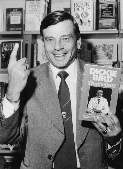 Framed Print : Cricket umpire Harold Dickie'Bird at a book signing in Birmingham Framed Print : Cricket umpire Harold Dickie'Bird at a book signing in Birmingham