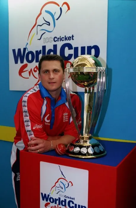 Framed Print : Cricketer Darren Gough March 1999 and the cricket world cup Framed Print : Cricketer Darren Gough March 1999 and the cricket world cup