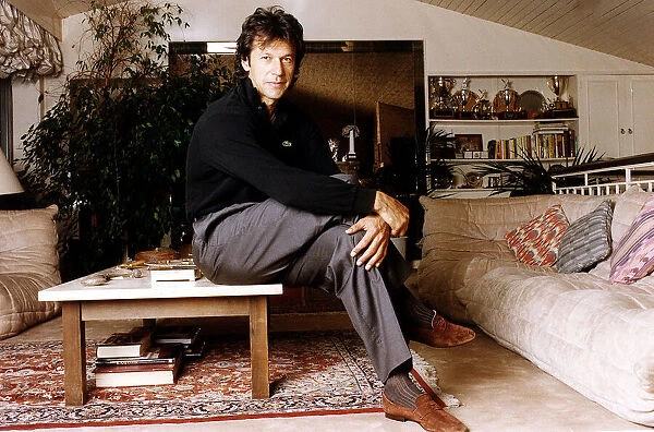 Cricketer Imran Khan at home