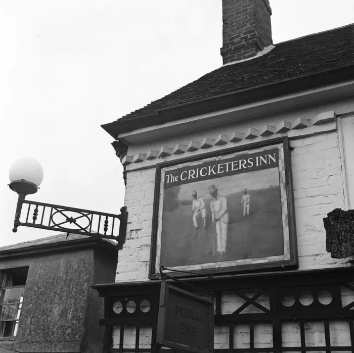 Framed Print : The Cricketers Inn public house at Meopham home to one of the oldest teams in Kent Circa Framed Print : The Cricketers Inn public house at Meopham home to one of the oldest teams in Kent Circa