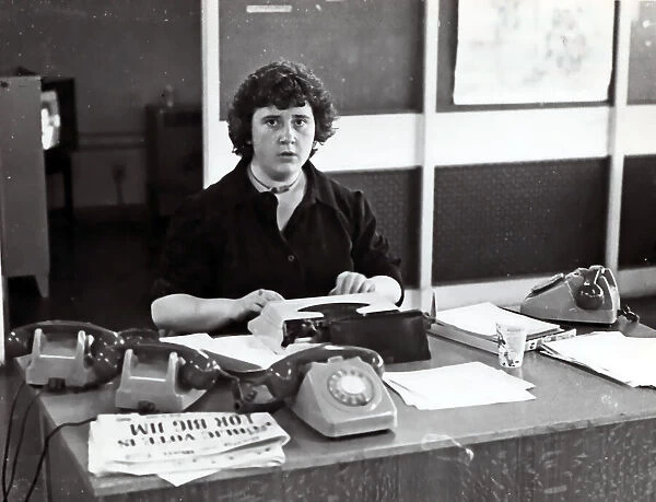 Crime writer Val McDermid working at the Daily Record in the 1980s