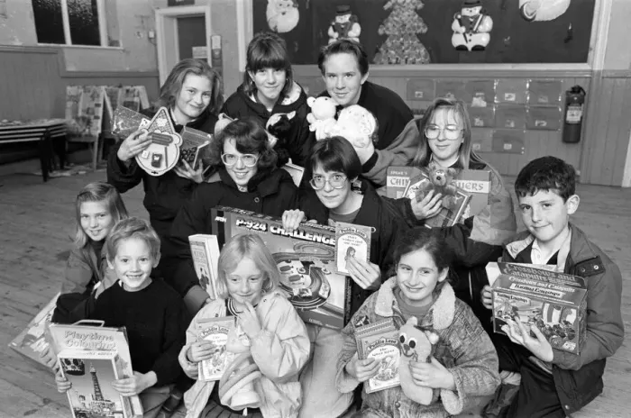 Framed Print : Crosland Hill Methodist Church collecting toys for Examiner Christmas Toy appeal Framed Print : Crosland Hill Methodist Church collecting toys for Examiner Christmas Toy appeal