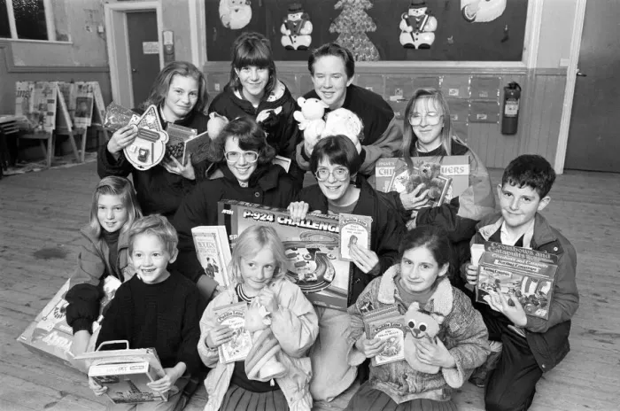 Framed Print : Crosland Hill Methodist Church collecting toys for Examiner Christmas Toy appeal Framed Print : Crosland Hill Methodist Church collecting toys for Examiner Christmas Toy appeal
