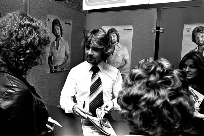 Framed Print : Crowds besieged Binns department store when disc-jockey Framed Print : Crowds besieged Binns department store when disc-jockey