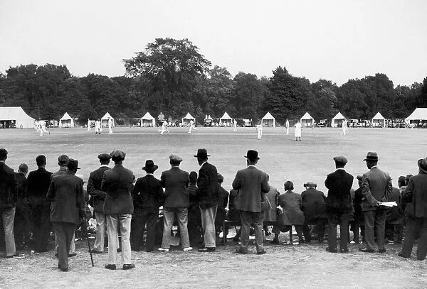 Crowds watching the West Indies match against Norfolk at Norwich during their tour of
