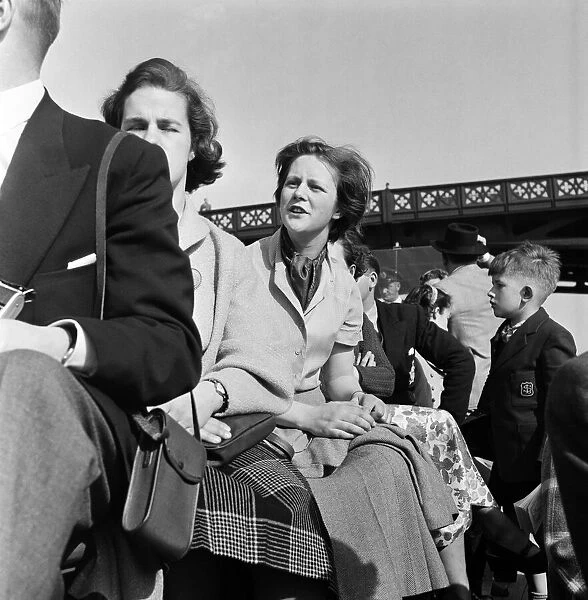 A cruise down the River Thames, London. 25th April 1955