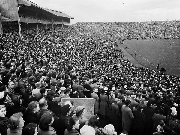 Crusade of American evangelist Billy Graham. Crowds packed in to Hampden Park to