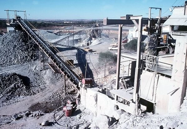 Crushing and screening complex at Ardlethan tin mine in New South Wales Australia