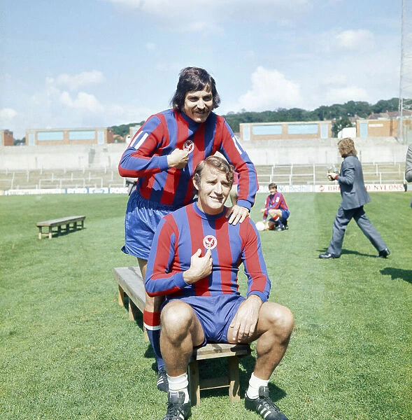 Crystal Palace Football seen here in a pre season photo shoot Don Rogers (back
