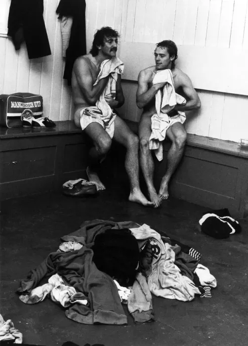 Framed Print : Crystal Palace players Jim Cannon and Bill Smillie relax after a training session Framed Print : Crystal Palace players Jim Cannon and Bill Smillie relax after a training session