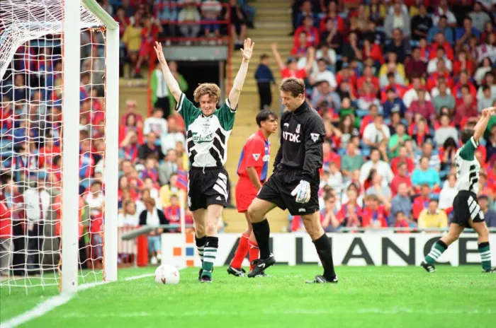 Framed Print : Crystal Palace v Liverpool Premiership Football 20th August 1994 Steve McManaman Framed Print : Crystal Palace v Liverpool Premiership Football 20th August 1994 Steve McManaman